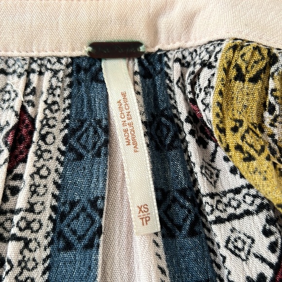 Free People baby doll dress Light and flowy Rayon cold shoulder Boho Oversize XS - Picture 6 of 8